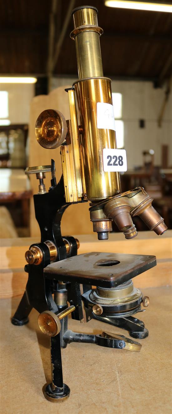 Watson & Sons brass & metal microscope